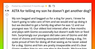 Woman Refuses To Buy Her Son Another Dog Because He Neglected the First One, But Husband Wants To Appease The Spoiled Teen