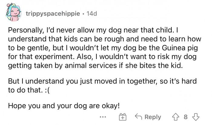 I'm sure that some sort of compromise can be made so that both of them are safe and happy.