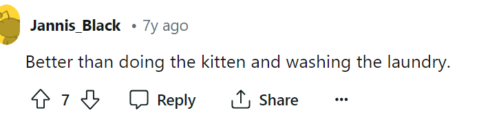 Well yeah, I guess this person has a point too. I wouldn't want to do either honestly but I'll of course take the better option here.