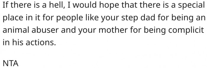 5. There should be a special place in hell for animal abusers.