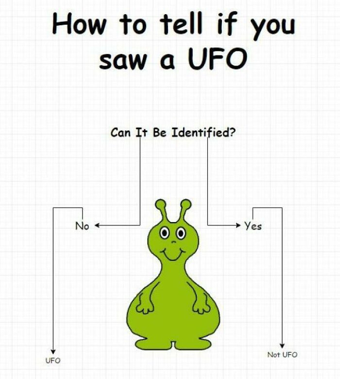 41. I’ve Seen A Lot Of Ufos Actually