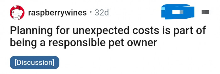 As a pet owner, you need to plan for unexpected costs