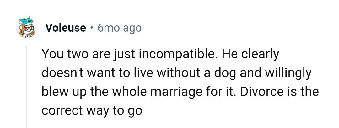 They're both incompatible