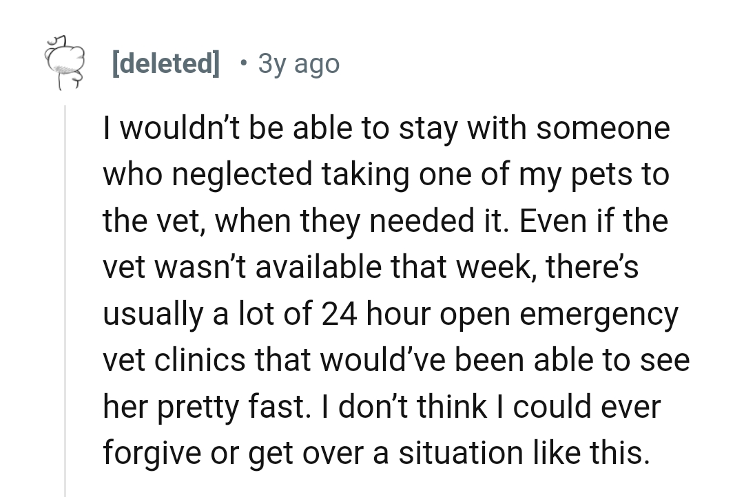 OP's BF was neglectful