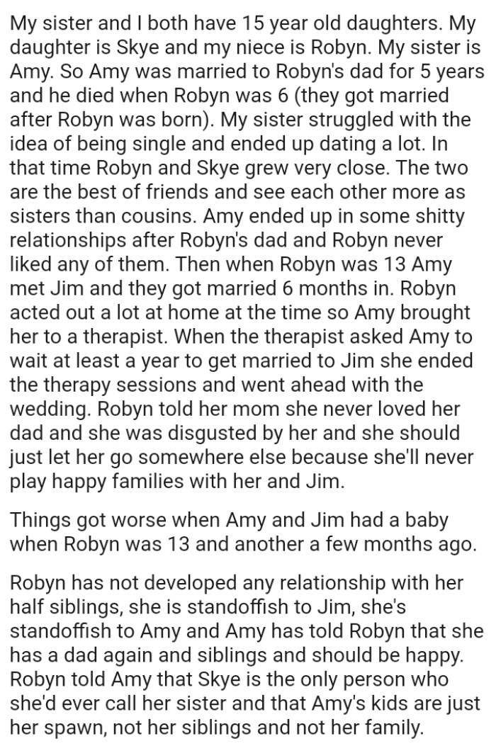 OP's sister struggled with the idea of being single and ended up dating a lot of people