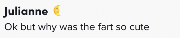 The fart was so darn cute