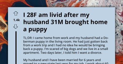 Man Threatened With Divorce Because He Keeps Bringing Dogs Home Despite Knowing That His Wife Fears Them