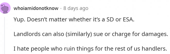 Landlords can sue for damages