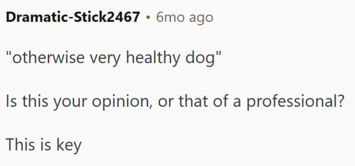 This is the key information