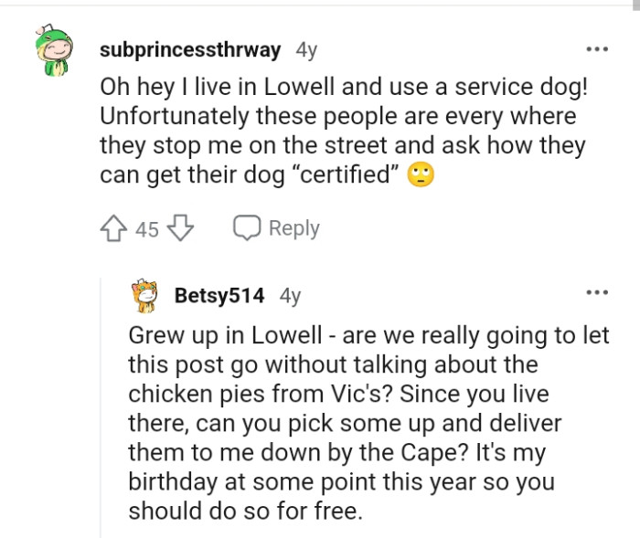 Asking how they get their dogs certified