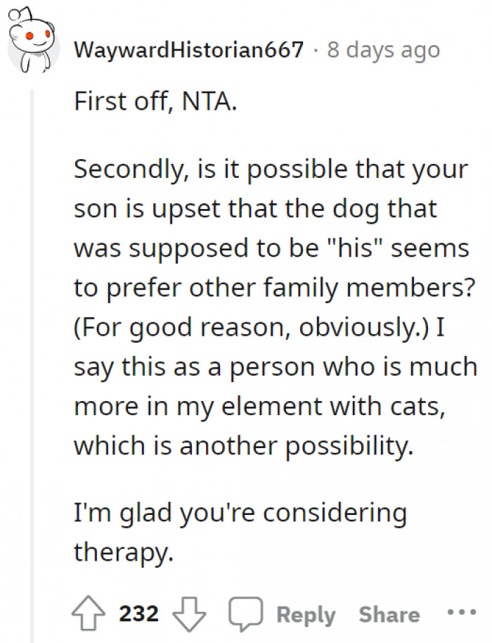 Being a cat person is also not an excuse to neglect dogs.