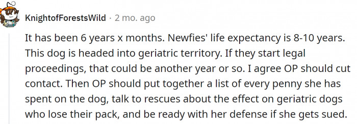 The dog is middle-aged now and set in his ways.