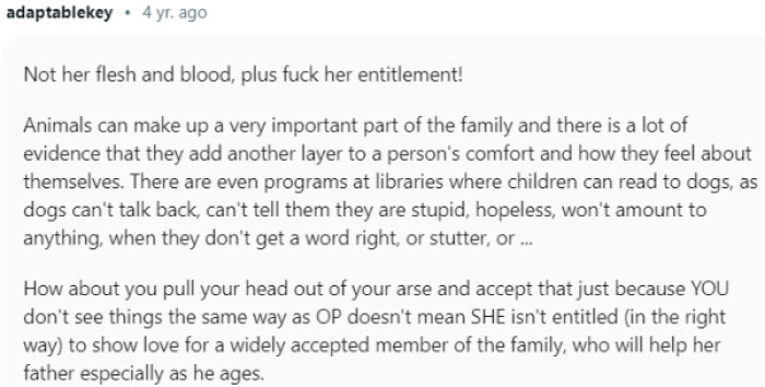 Animals can make up a very important part of the family