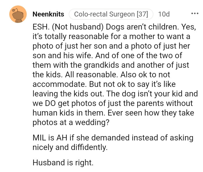 She demanded instead of asking nicely