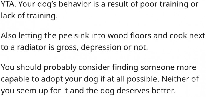 10. The dog may be better off with someone who can provide proper care.