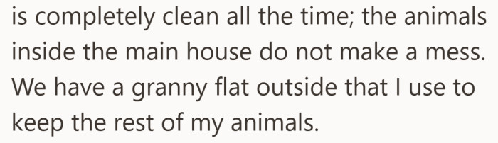 By stressing order and boundaries, she frames the situation as organized care, not chaos.