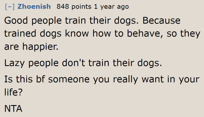 Is she okay being in a relationship with a lazy person?