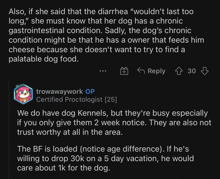 It proves that the friend regularly goes through this.