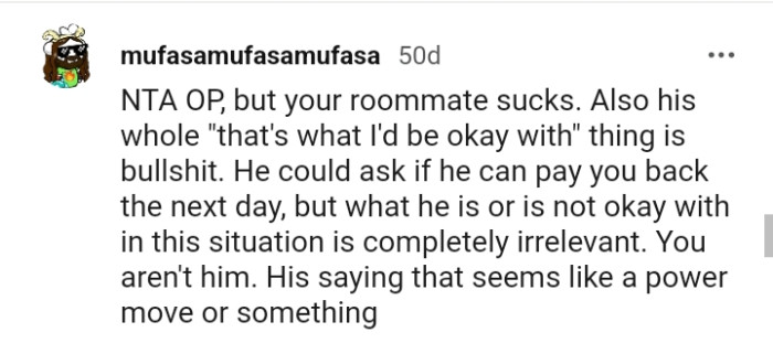 That seems like a power move or something