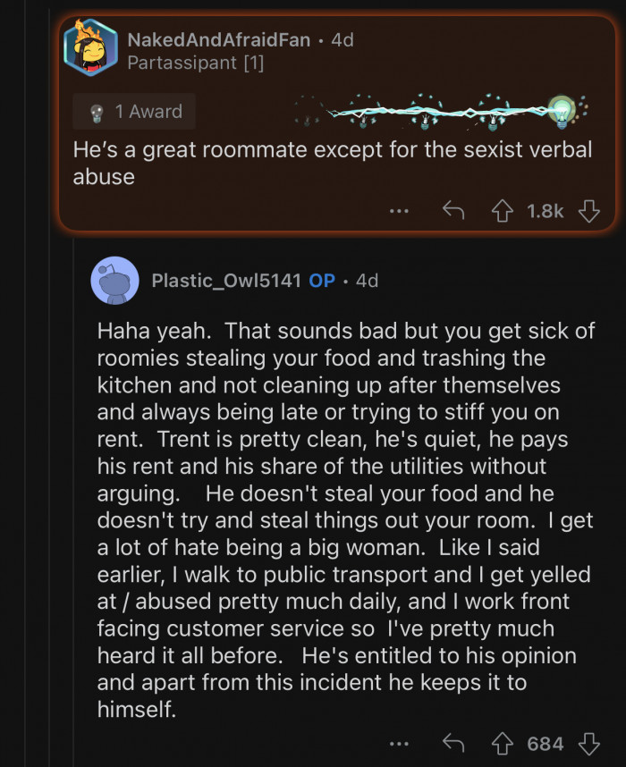 Redditor Gets Ambushed With Fatphobic Insults After Touching Her