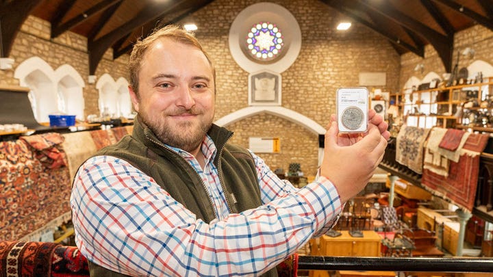 Joseph Trinder, auctioneer and managing director of Wotton Auction Rooms, described the coin as an exceptionally rare discovery.