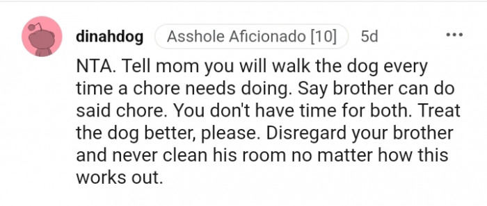 You do not have time for both chores