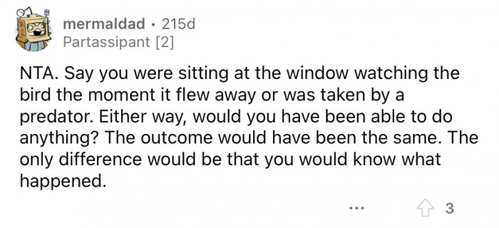"The outcome would have been the same."