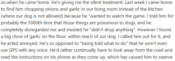 Find Him Chopping Onions and Garlic in Our Living Room Instead of the Kitchen