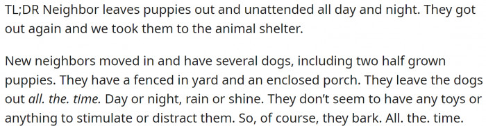 They shared their problem