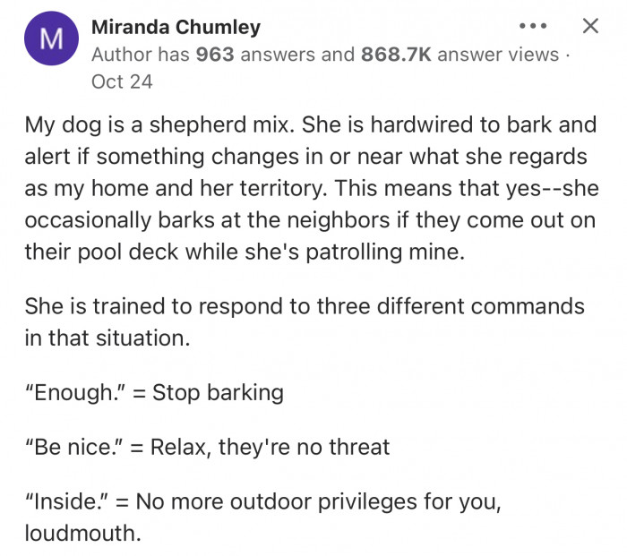 Here's how the Quora community reacted to the question: