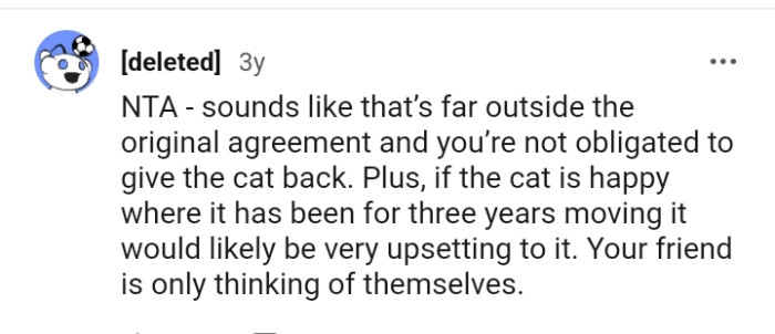 Your friend is only thinking of herself