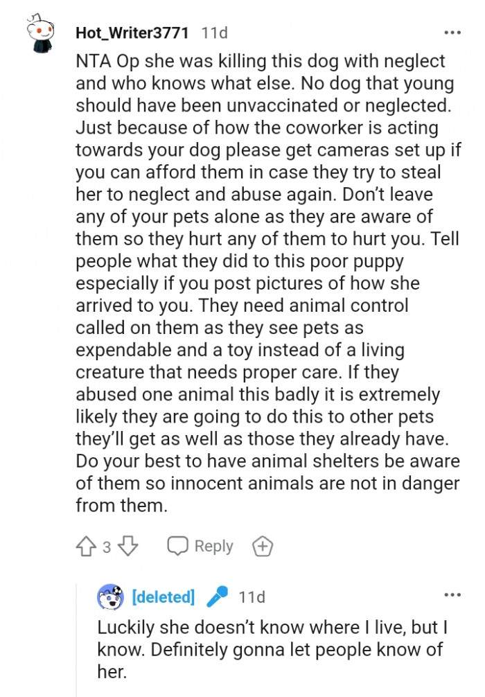 Do not leave any of your pets alone