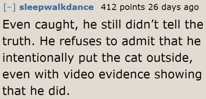 Who knows what kind of lies he might make up in the future if this continues.