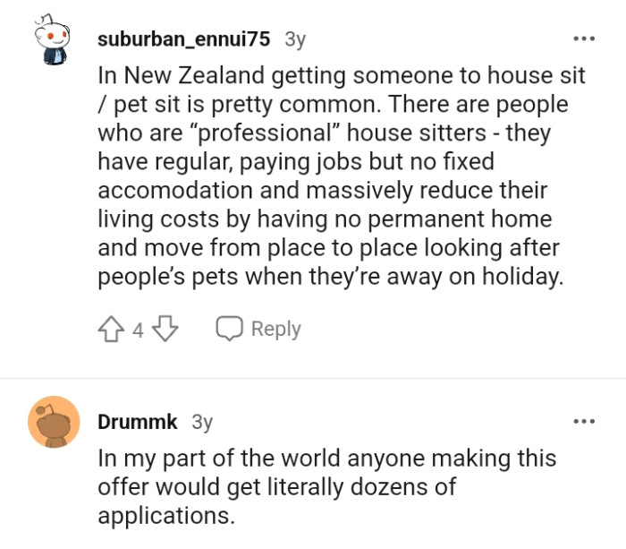 There Are People Who Are Professional House Sitters