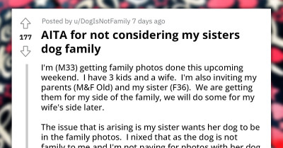 Redditor Gets Called Out For Not Considering Sister’s Dog Family