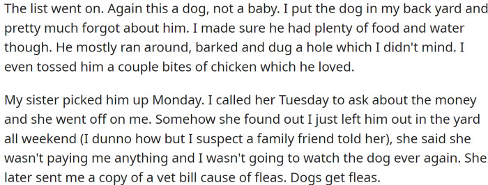 And she decided to do things her own way—which means doing nothing. Her sister was furious.