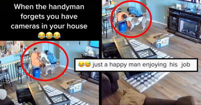 Millions Of TikTokers Gush Over Video Of Handyman Playing Tug-Of-War With The Homeowner's Dog