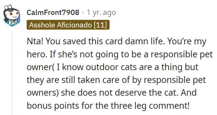 19. OP is probably the cat's hero too although it may never admit it