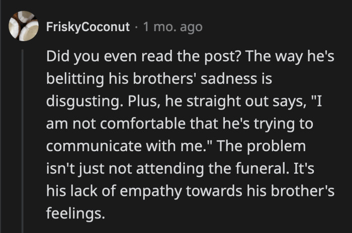 I guess OP and their brother are a**holes to each other.