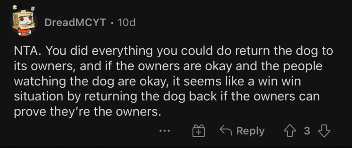 OP did everything they could to find the dog's owners.