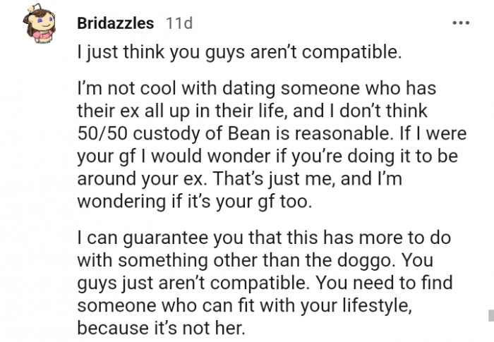 7. You guys are not compatible