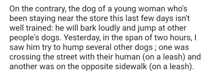 I saw him try to hump several dogs