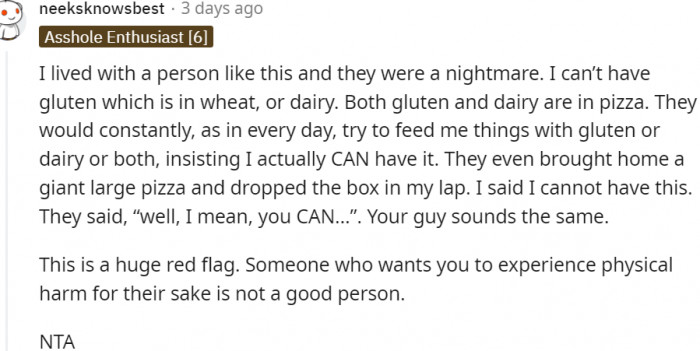 13. This is a huge flag and what he did is wrong