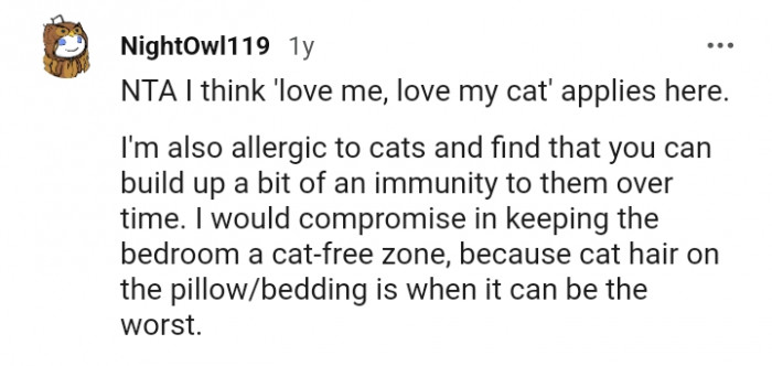 You can build up a bit of an immunity to cats
