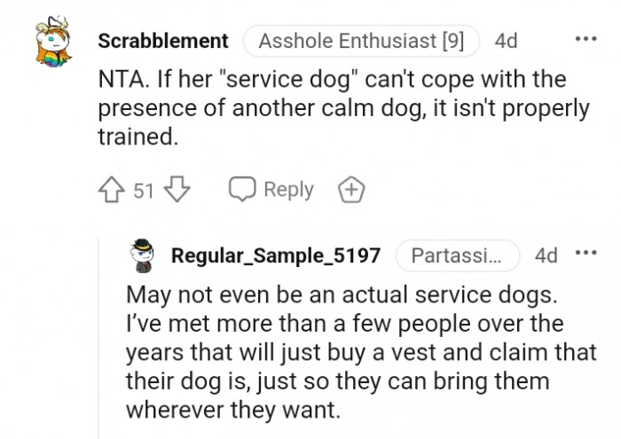 6. People Who Claim to Have a Service Dog
