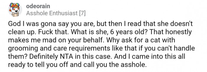 You shouldn't own an animal if you cant handle the basic care for it