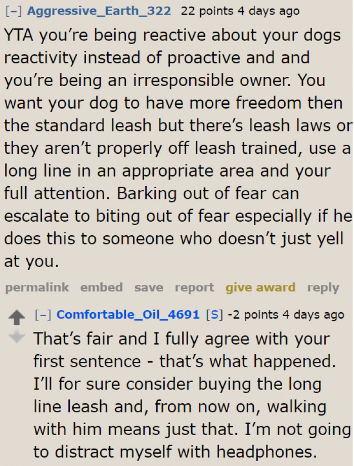 The OP Is an Example of an Irresponsible Owner.