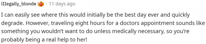 It does sound like he helped her out a lot, but I can see how it's frustrating.