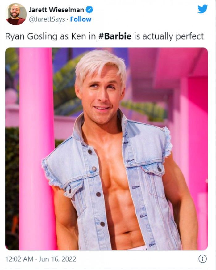 Ryan Gosling's Tanned And Blonde Ken In New Barbie Film Divides People ...