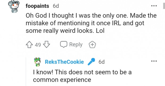 10. This is truly not a common experience